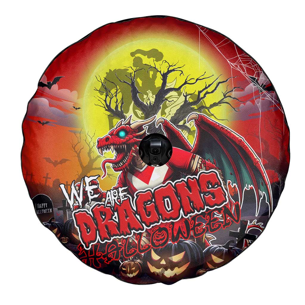 We Are Dragons Halloween Spare Tire Cover Pumpkin Scary Spooky Season - Aussie Hoodie