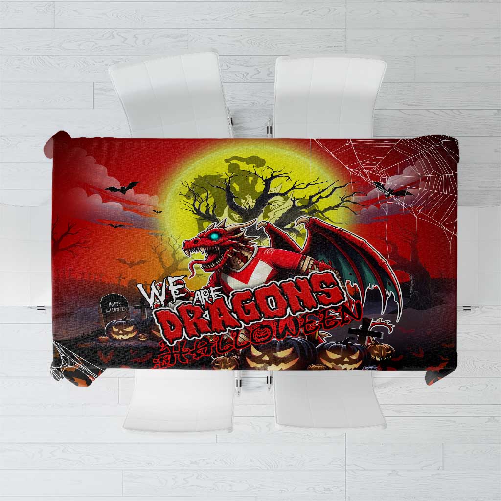 We Are Dragons Halloween Tablecloth Pumpkin Scary Spooky Season - Aussie Hoodie