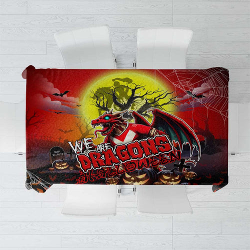 We Are Dragons Halloween Tablecloth Pumpkin Scary Spooky Season - Aussie Hoodie