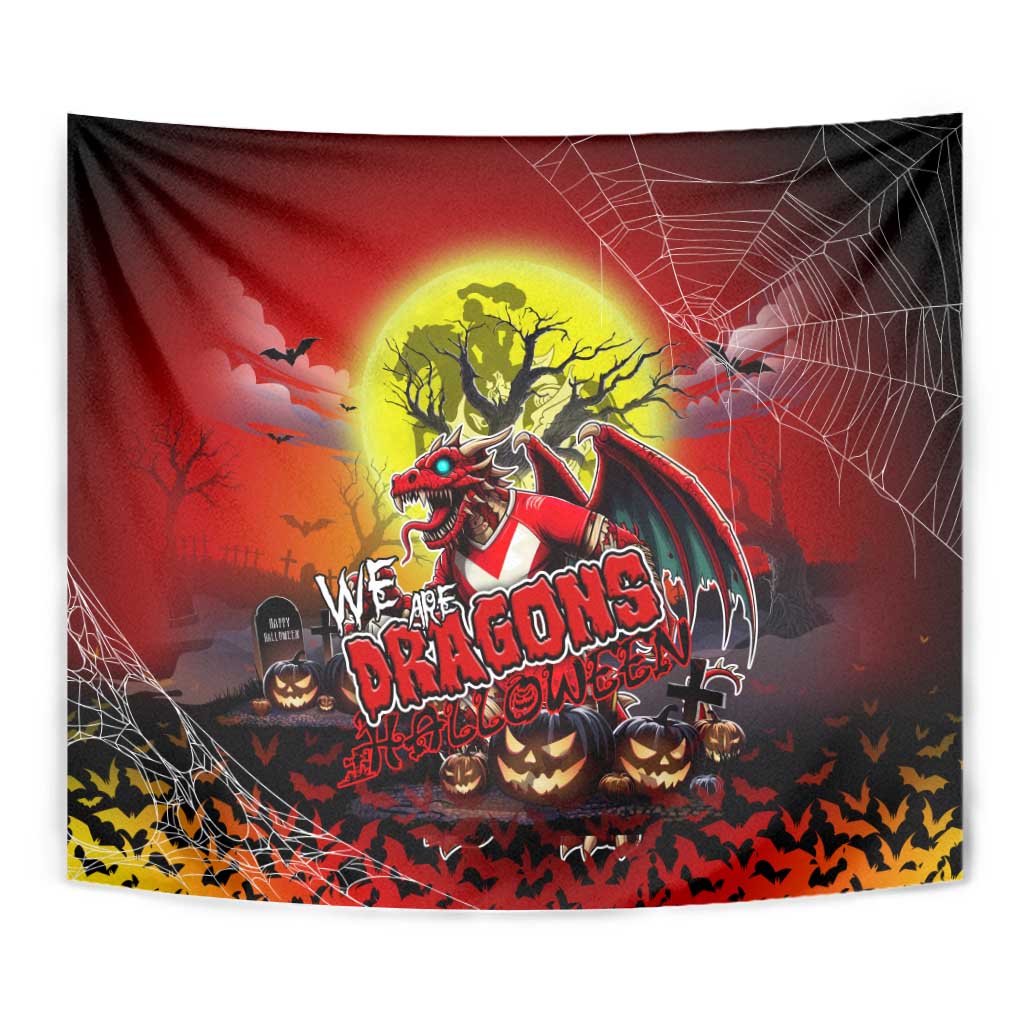 We Are Dragons Halloween Tapestry Pumpkin Scary Spooky Season - Aussie Hoodie