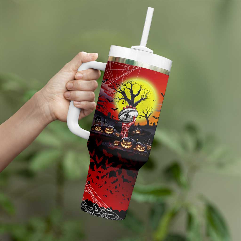 We Are Dragons Halloween Tumbler With Handle Pumpkin Scary Spooky Season - Aussie Hoodie