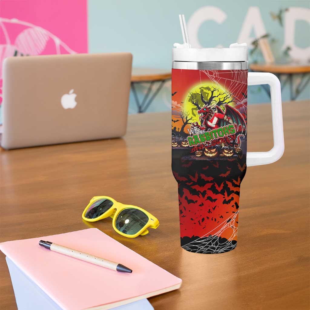 We Are Dragons Halloween Tumbler With Handle Pumpkin Scary Spooky Season - Aussie Hoodie