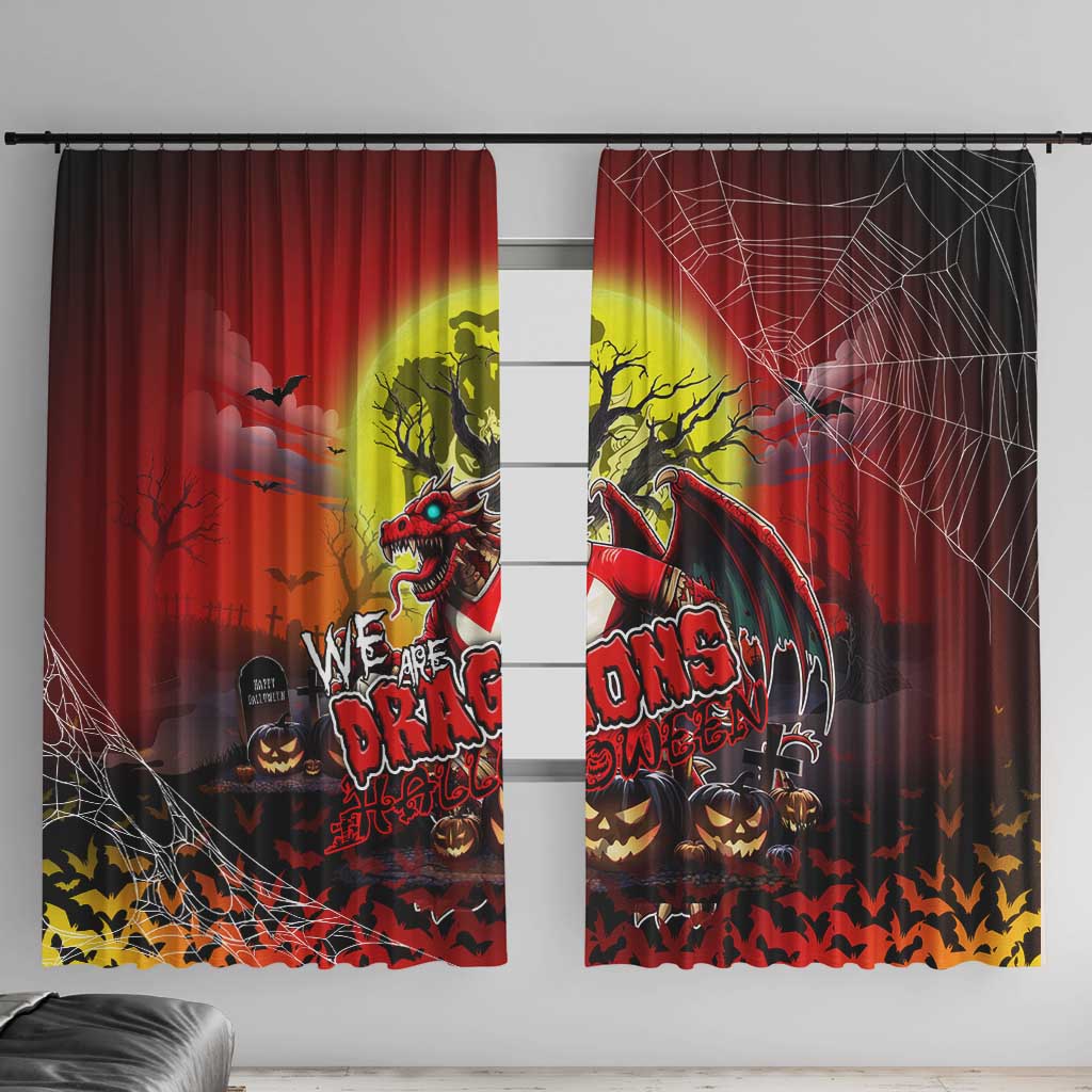 We Are Dragons Halloween Window Curtain Pumpkin Scary Spooky Season - Aussie Hoodie