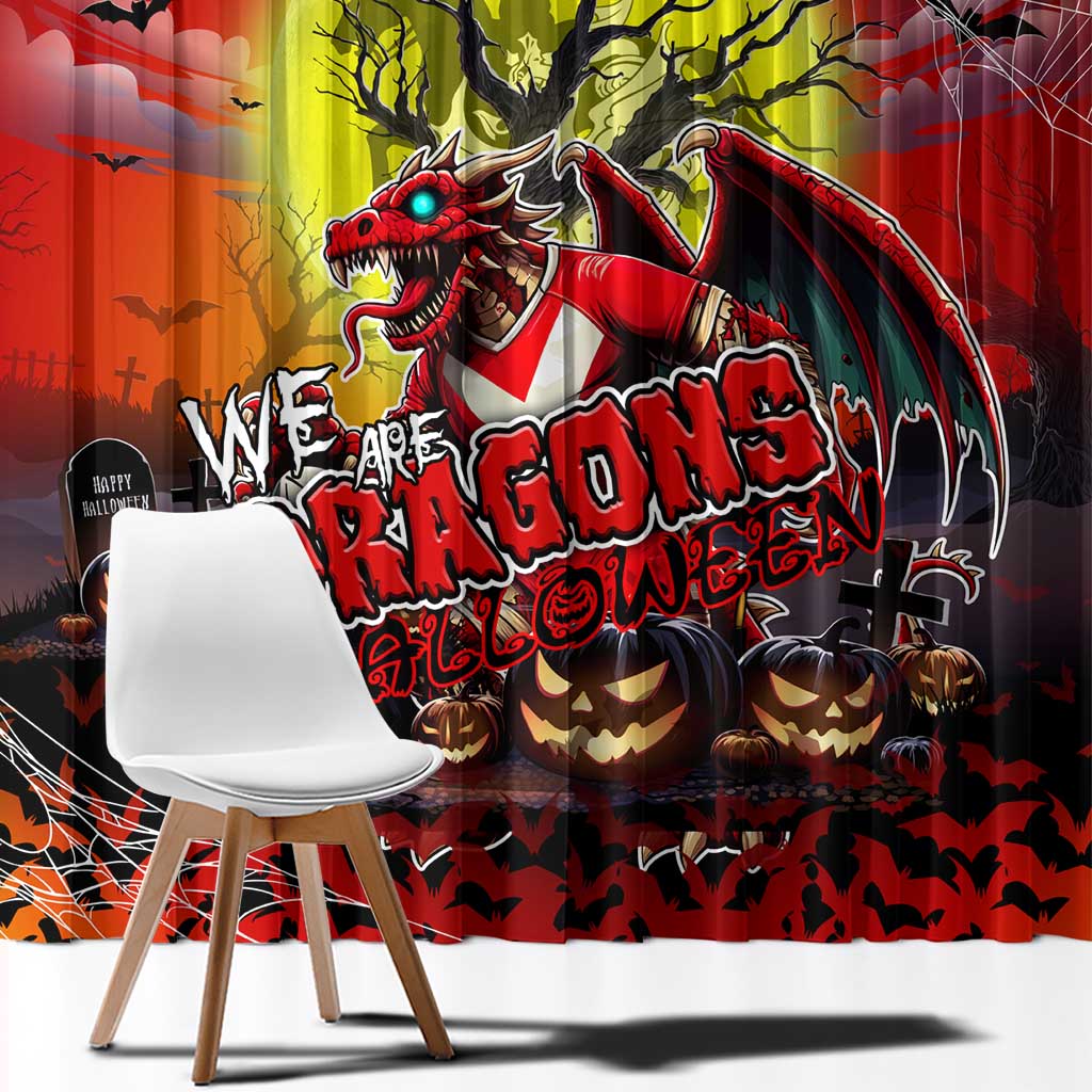 We Are Dragons Halloween Window Curtain Pumpkin Scary Spooky Season - Aussie Hoodie