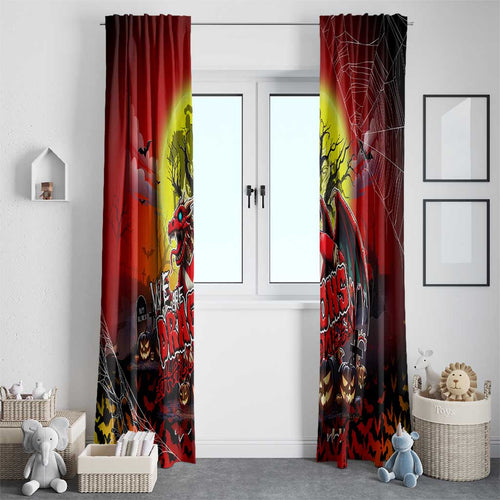 We Are Dragons Halloween Window Curtain Pumpkin Scary Spooky Season - Aussie Hoodie