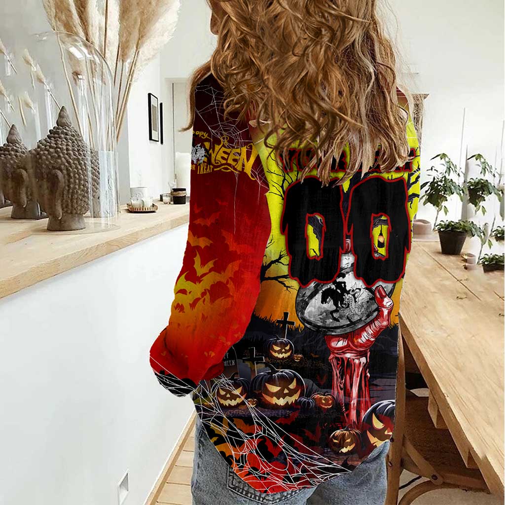 We Are Dragons Halloween Women Casual Shirt Pumpkin Scary Spooky Season - Aussie Hoodie