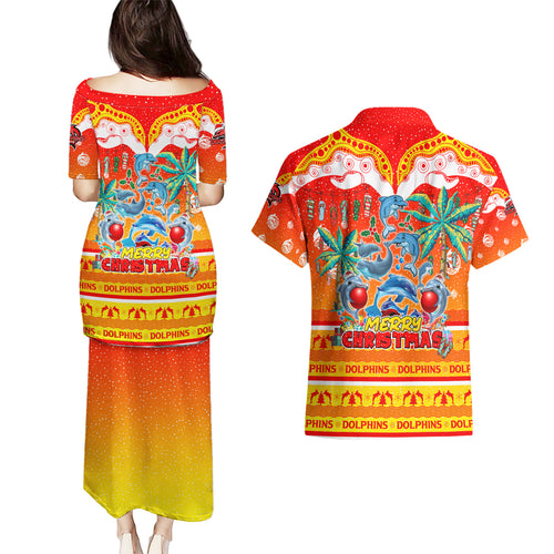 dolphins-christmas-couples-matching-puletasi-dress-and-hawaiian-shirt-merry-xmas-nrl-australia-rugby