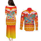dolphins-christmas-couples-matching-puletasi-dress-and-long-sleeve-button-shirt-merry-xmas-nrl-australia-rugby