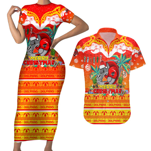 dolphins-christmas-couples-matching-short-sleeve-bodycon-dress-and-hawaiian-shirt-merry-xmas-nrl-australia-rugby