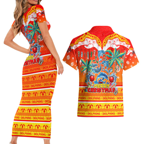 dolphins-christmas-couples-matching-short-sleeve-bodycon-dress-and-hawaiian-shirt-merry-xmas-nrl-australia-rugby