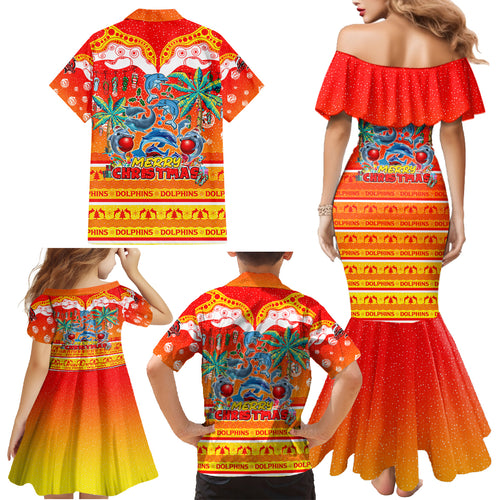 dolphins-christmas-family-matching-mermaid-dress-and-hawaiian-shirt-merry-xmas-nrl-australia-rugby