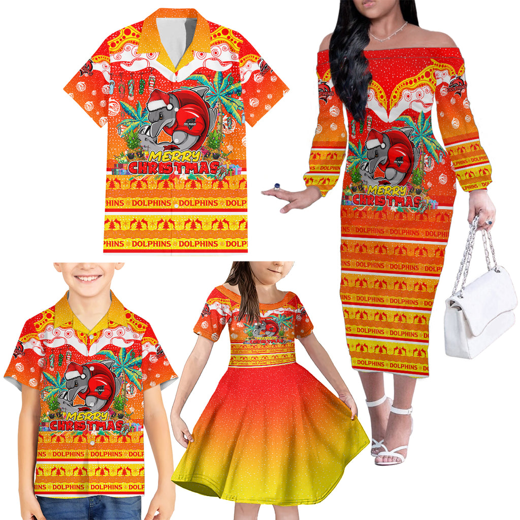 dolphins-christmas-family-matching-off-shoulder-long-sleeve-dress-and-hawaiian-shirt-merry-xmas-nrl-australia-rugby