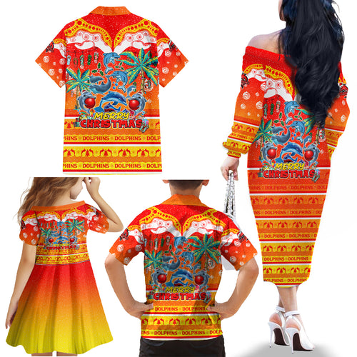 dolphins-christmas-family-matching-off-shoulder-long-sleeve-dress-and-hawaiian-shirt-merry-xmas-nrl-australia-rugby