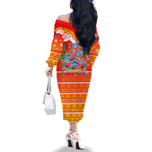dolphins-christmas-family-matching-off-shoulder-long-sleeve-dress-and-hawaiian-shirt-merry-xmas-nrl-australia-rugby