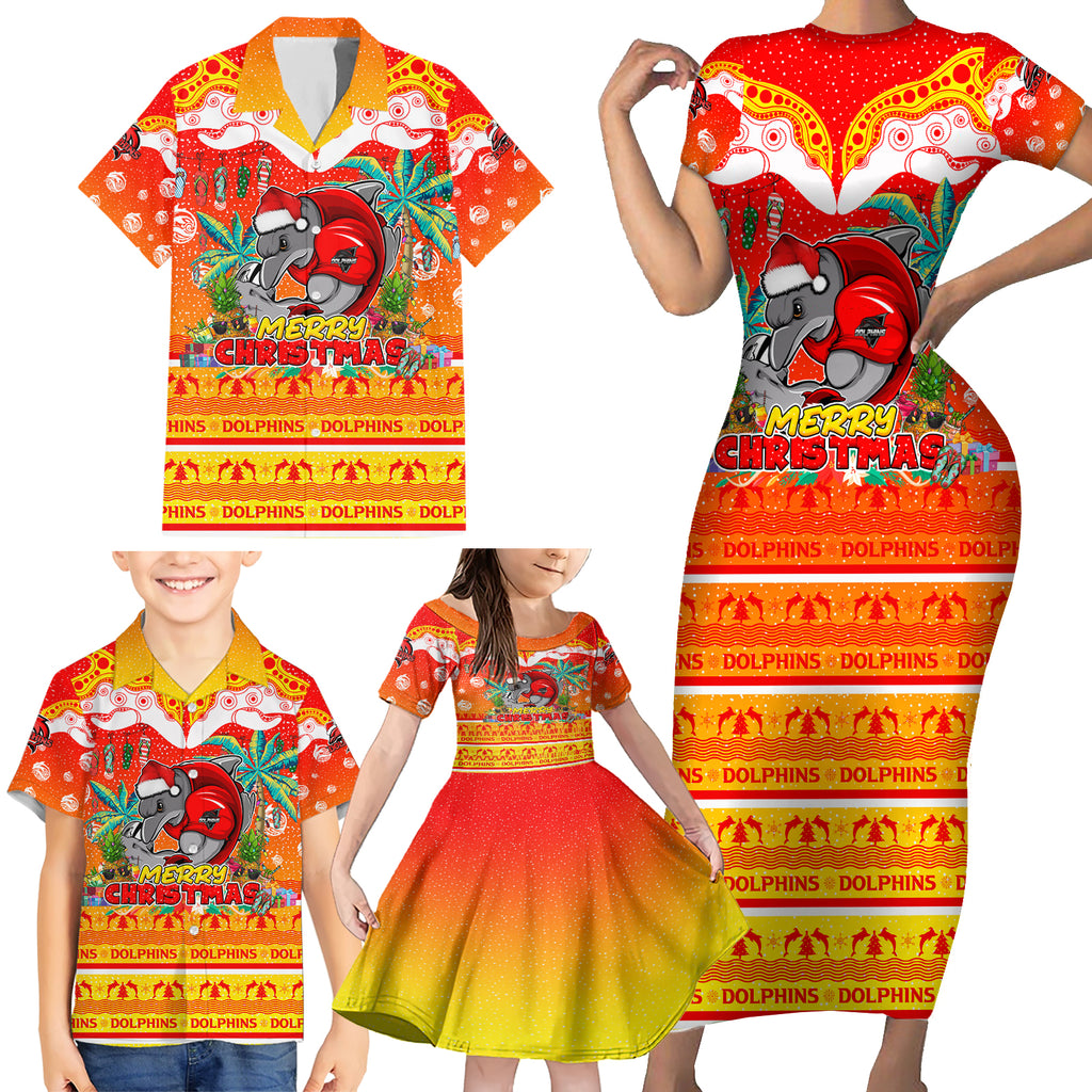 dolphins-christmas-family-matching-short-sleeve-bodycon-dress-and-hawaiian-shirt-merry-xmas-nrl-australia-rugby