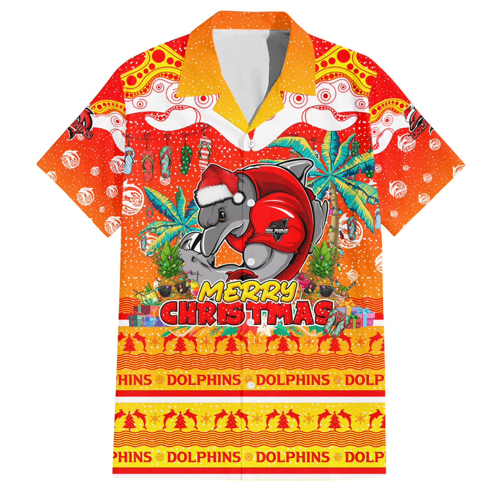 dolphins-christmas-family-matching-short-sleeve-bodycon-dress-and-hawaiian-shirt-merry-xmas-nrl-australia-rugby