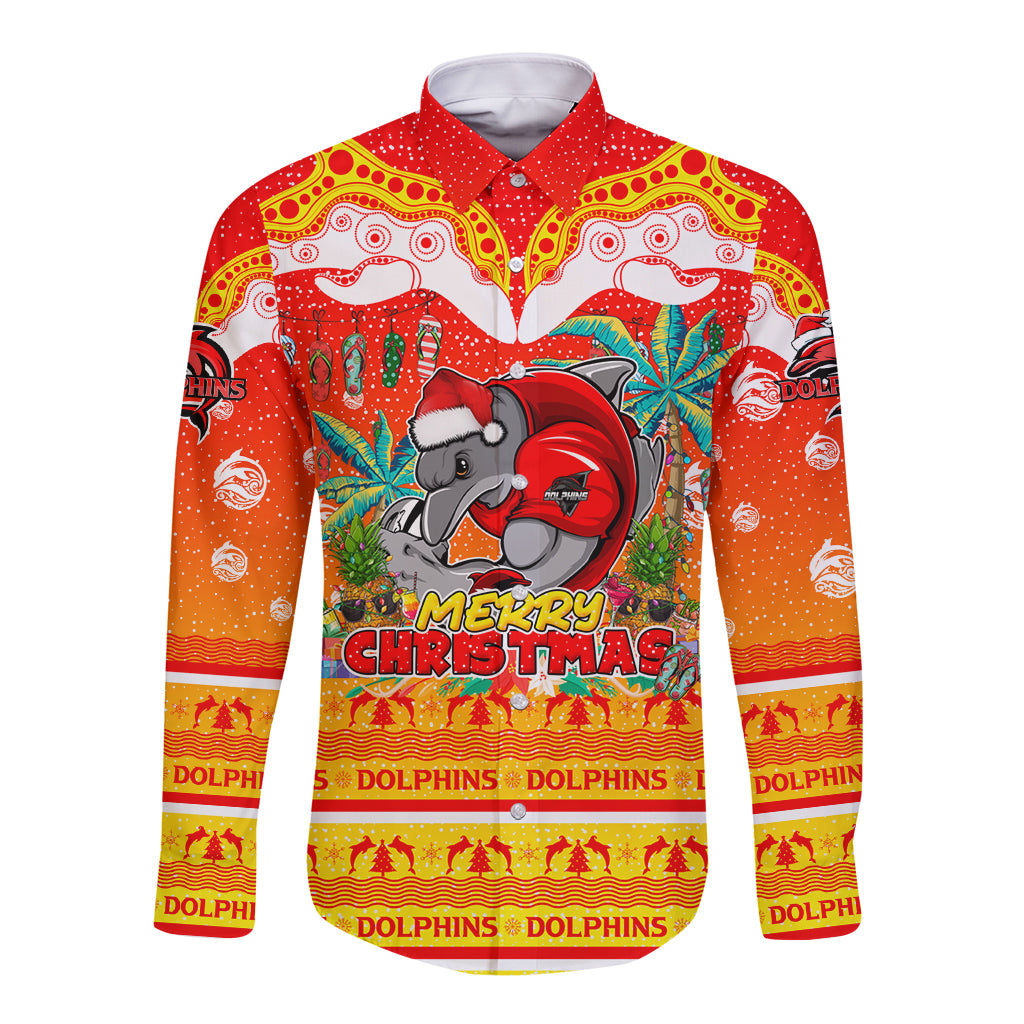 dolphins-christmas-long-sleeve-button-shirt-merry-xmas-nrl-australia-rugby