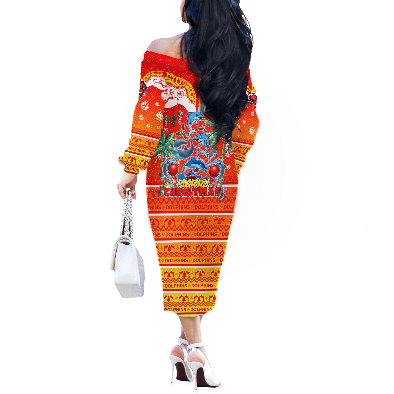 dolphins-christmas-off-the-shoulder-long-sleeve-dress-merry-xmas-nrl-australia-rugby