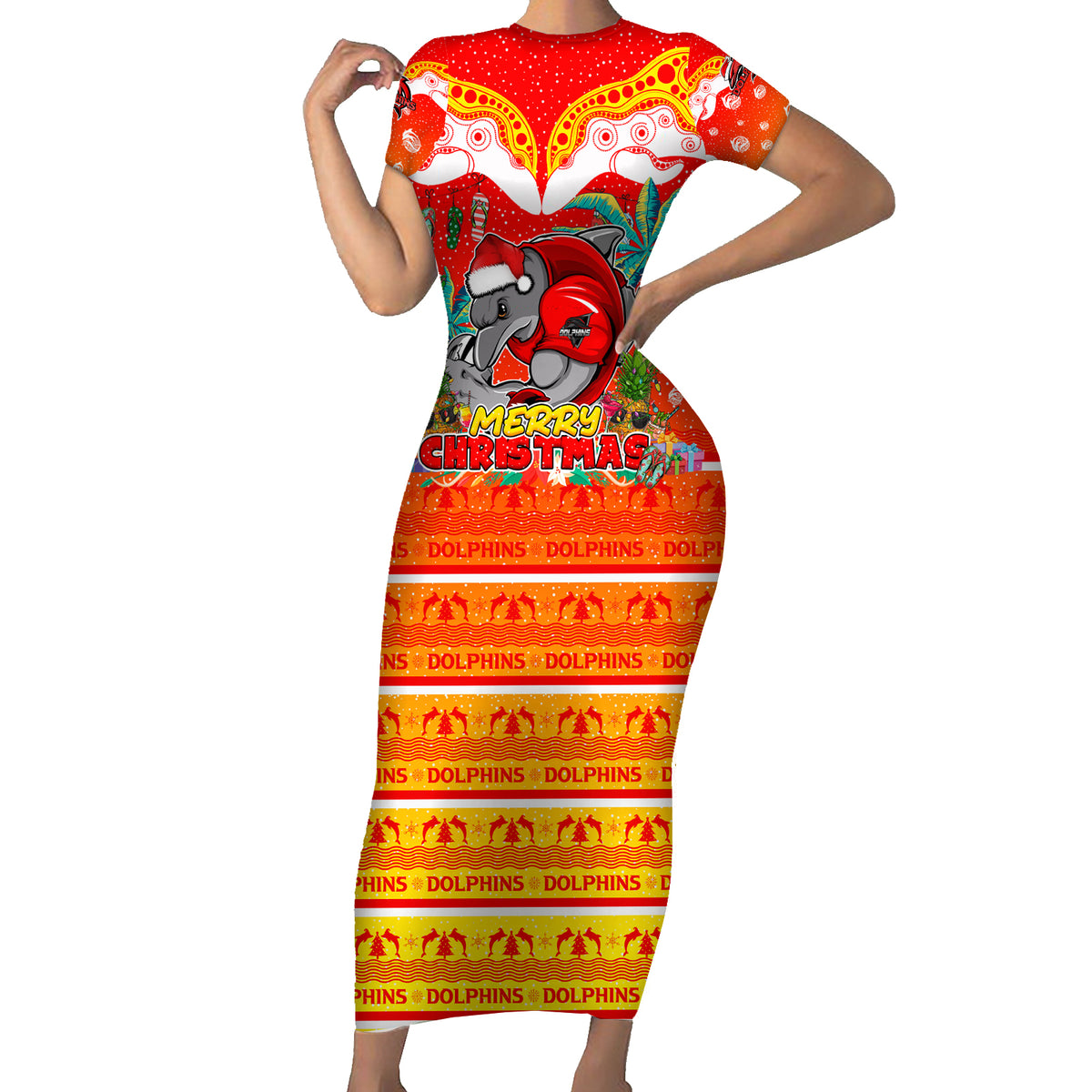 dolphins-christmas-short-sleeve-bodycon-dress-merry-xmas-nrl-australia-rugby