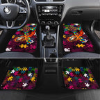 Broncos Autism Awareness Car Mats Puzzle Flames Rugby Ball