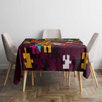 Broncos Autism Awareness Tablecloth Puzzle Flames Rugby Ball