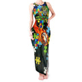 Raiders Autism Awareness Tank Maxi Dress Puzzle Flames Rugby Ball