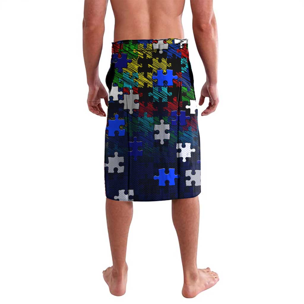 Bulldogs Autism Awareness Lavalava Puzzle Flames Rugby Ball