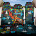 Sharks Autism Awareness Back Car Seat Cover Puzzle Flames Rugby Ball