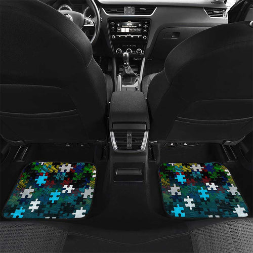 Sharks Autism Awareness Car Mats Puzzle Flames Rugby Ball