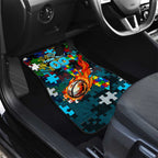 Sharks Autism Awareness Car Mats Puzzle Flames Rugby Ball