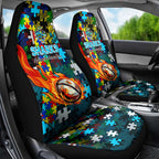 Sharks Autism Awareness Car Seat Cover Puzzle Flames Rugby Ball