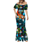 Sharks Autism Awareness Mermaid Dress Puzzle Flames Rugby Ball