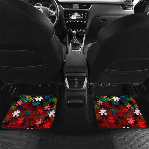Dolphins Autism Awareness Car Mats Puzzle Flames Rugby Ball