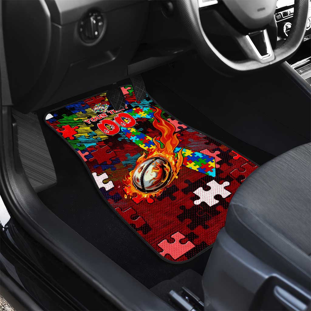 Dolphins Autism Awareness Car Mats Puzzle Flames Rugby Ball
