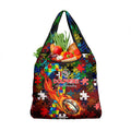 Dolphins Autism Awareness Grocery Bag Puzzle Flames Rugby Ball