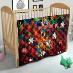 Dolphins Autism Awareness Quilt Puzzle Flames Rugby Ball