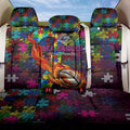 Sea Eagles Autism Awareness Back Car Seat Cover Puzzle Flames Rugby Ball