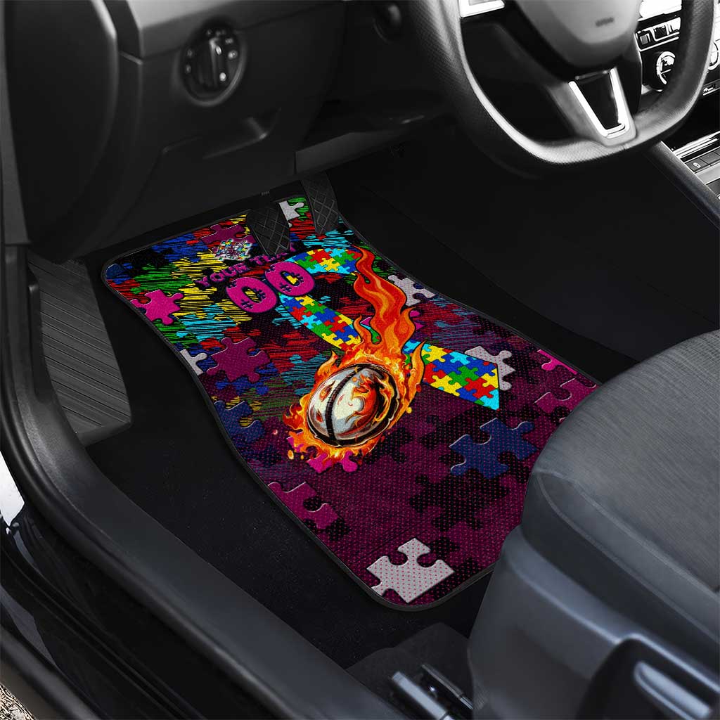 Sea Eagles Autism Awareness Car Mats Puzzle Flames Rugby Ball
