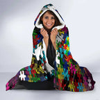 Sea Eagles Autism Awareness Hooded Blanket Puzzle Flames Rugby Ball