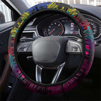 Sea Eagles Autism Awareness Steering Wheel Cover Puzzle Flames Rugby Ball