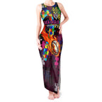 Sea Eagles Autism Awareness Tank Maxi Dress Puzzle Flames Rugby Ball