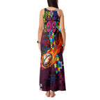 Sea Eagles Autism Awareness Tank Maxi Dress Puzzle Flames Rugby Ball