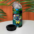 Titans Autism Awareness 4 in 1 Can Cooler Tumbler Puzzle Flames Rugby Ball