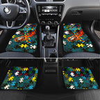 Titans Autism Awareness Car Mats Puzzle Flames Rugby Ball