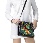 Titans Autism Awareness Shoulder Handbag Puzzle Flames Rugby Ball