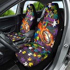 Storm Autism Awareness Car Seat Cover Puzzle Flames Rugby Ball