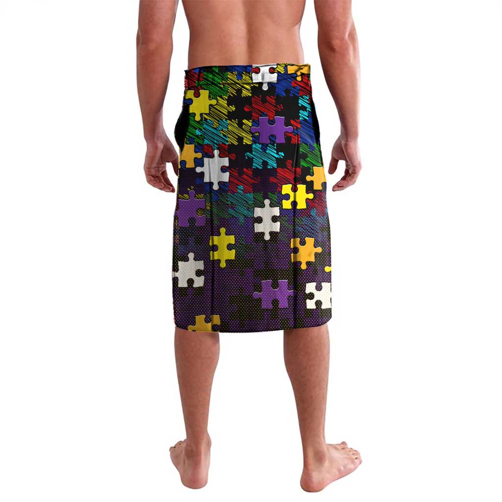 Storm Autism Awareness Lavalava Puzzle Flames Rugby Ball