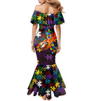 Storm Autism Awareness Mermaid Dress Puzzle Flames Rugby Ball