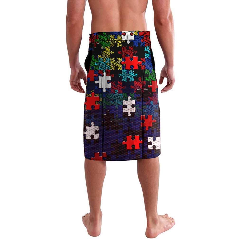 Knights Autism Awareness Lavalava Puzzle Flames Rugby Ball