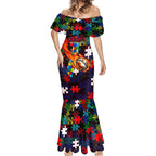 Knights Autism Awareness Mermaid Dress Puzzle Flames Rugby Ball